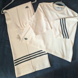 Top and Bottom Adidas sweat pants and sweater shirt